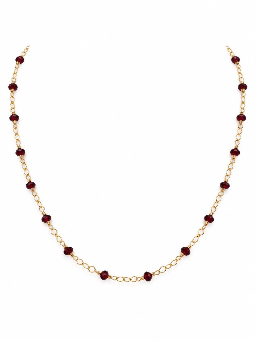 AWN34 Garnet Necklace